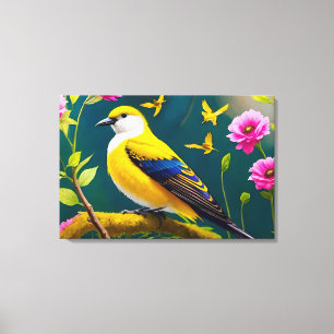 Toile Oiseau doré