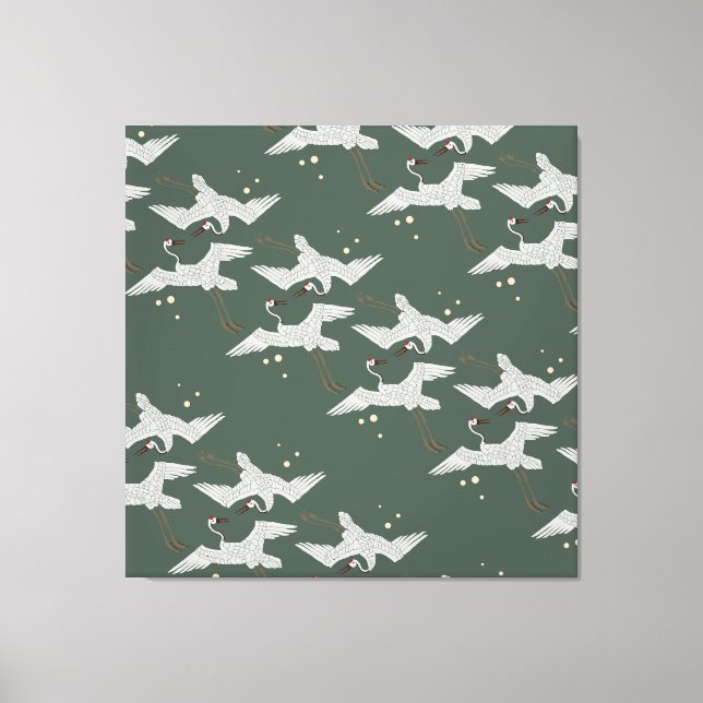 Toile Oiseau traditionnel coréen (Recto)
