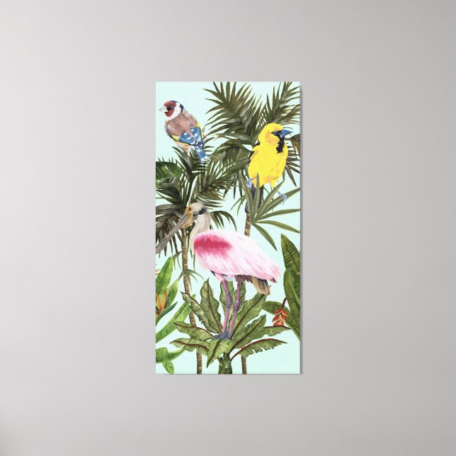 Toile Oiseaux au paradis (Recto)