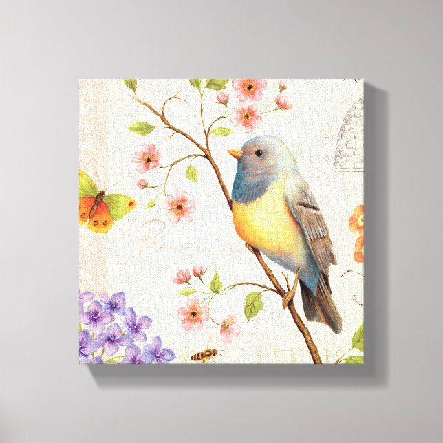 Toile Oiseaux et abeilles (Recto)