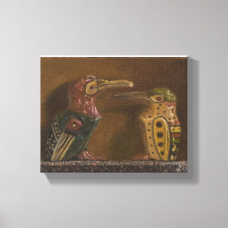 Toile Oiseaux sculptés antiques