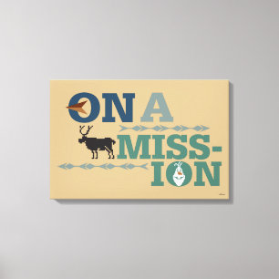 Toile Olaf et Sven  Sur une mission