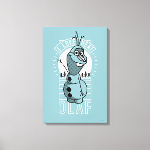 Toile Olaf J'aime la chaleur