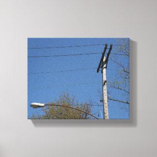 Toile Old Electric Utility Pole