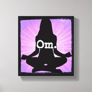 Toile Om Yoga Méditation Zen Canvas Mur Art