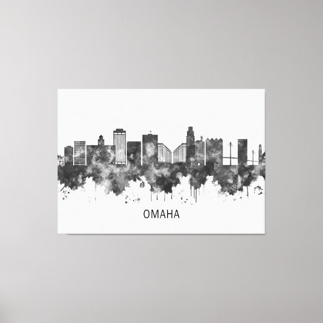 Toile Omaha Nebraska Skyline (Recto)