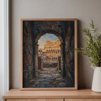 Toile Ombres du Colisée de Rome Architrave Art