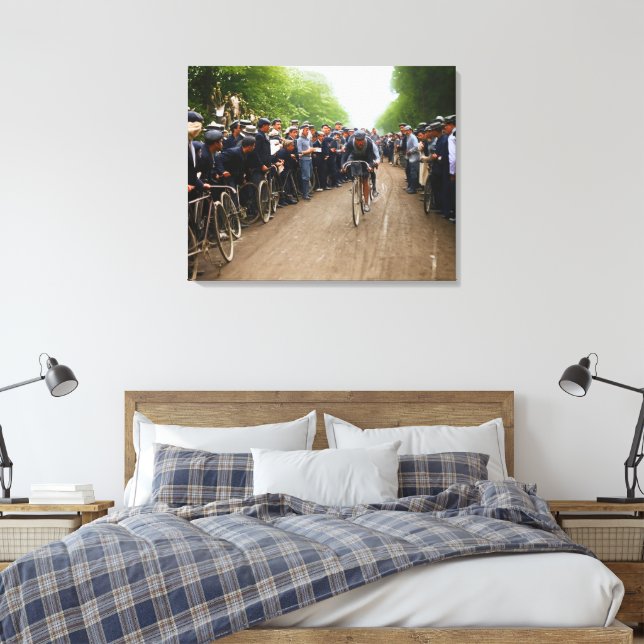 Toile Omer Beaugendre Henri Cornet Tour de France 1908 (Insitu(Chambre))
