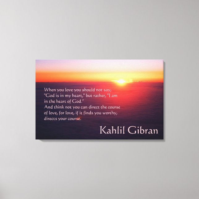 Toile On Love - Le Prophète de Kahlil Gibran (Recto)
