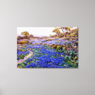 Toile Onderdonk - Bluebonnets à Twilight