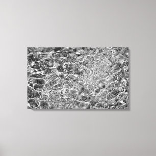 Toile Ondulations d'eau de rivière
