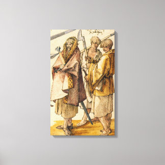 Toile One Gallòglach et Two Kerns - Albrecht Dürer