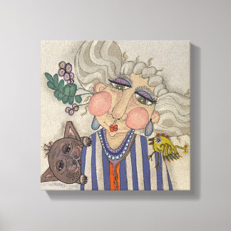 Toile "Ooh La" Whimsical Portrait Canvas Imprimer