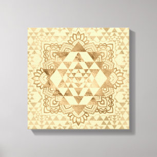 Toile Or de pastel de Sri Yantra/Sri Chakra