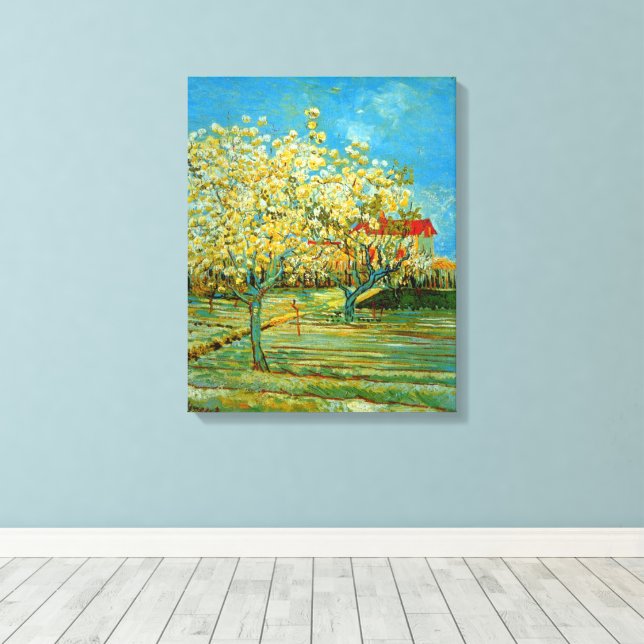 Toile Orchard à Blossom par Vincent van Gogh (Insitu (Plancher de Bois))