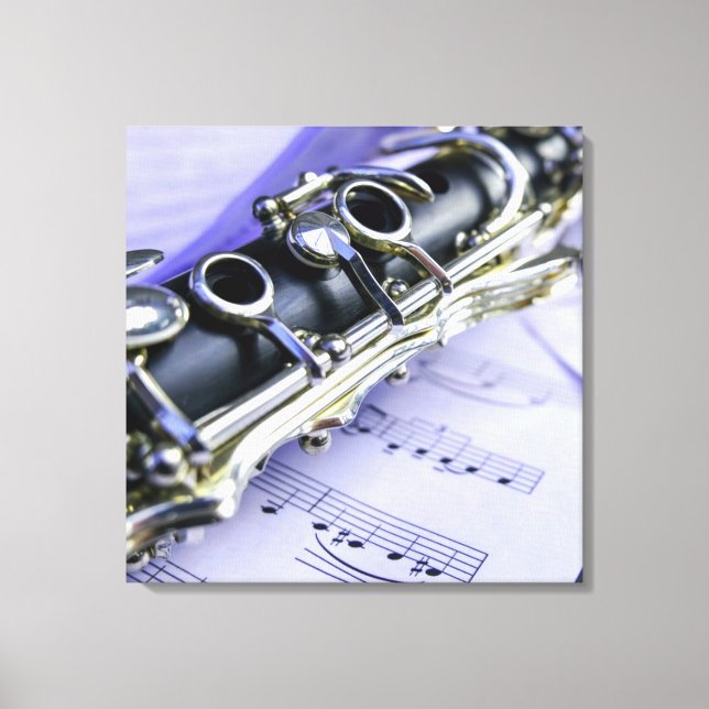 Toile Orchestre de musique Clarinet Sheet (Recto)
