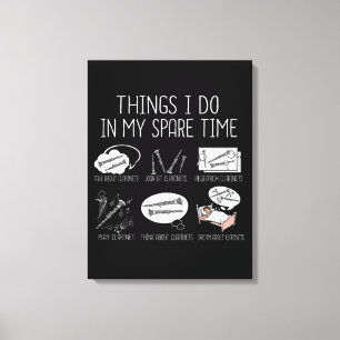 Toile Orchestre masculin Clarinet Joueur Clarinet Drôle