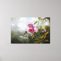 Orchid HEADE et colibris près du lac Mountain