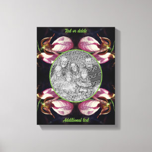 Toile Orchidée à glisse rose Lady Créez votre propre pho