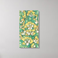 Orchidée Jaune Fleurs tropicales Peinture Florale