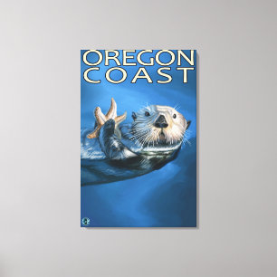 Toile Oregon Coast Sea Otter