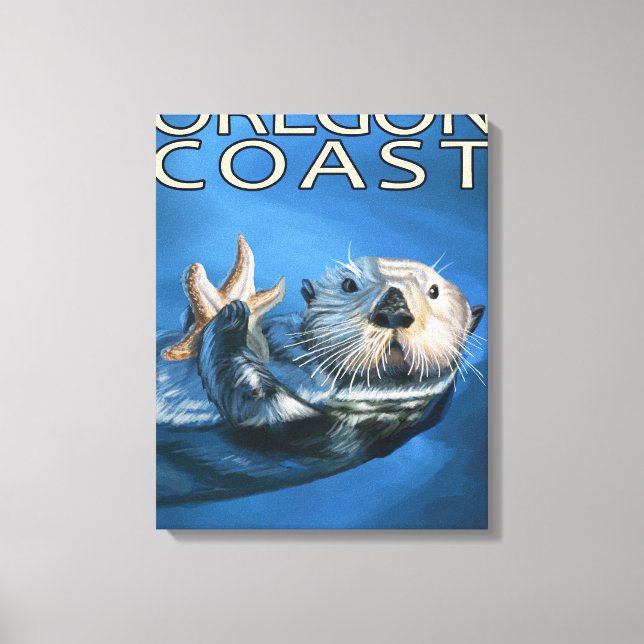 Toile Oregon Coast Sea Otter (Recto)