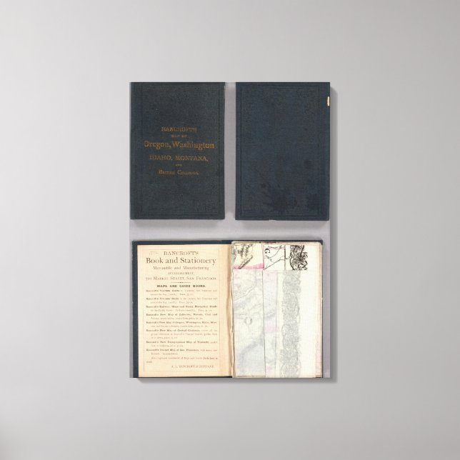 Toile Oregon, Washington, Idaho, Montana (Recto)