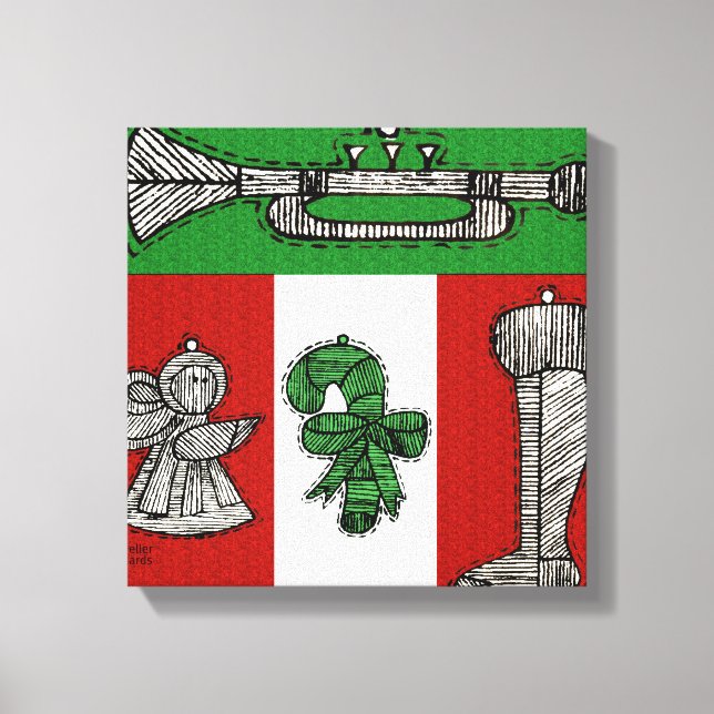 Toile Ornements vintages (Recto)