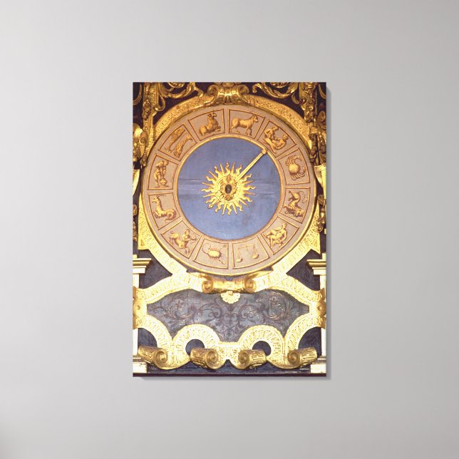 Toile Orologio Zodicale (horloge zodiaque) (fresque et d (Recto)
