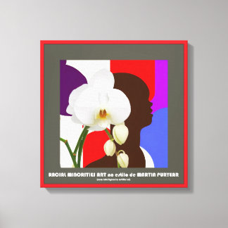 Toile Orquídeas em Racial Minorities Art