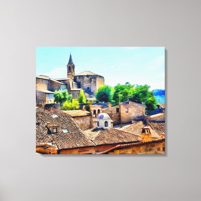 Toile Orvieto Italie Hillside (Recto)