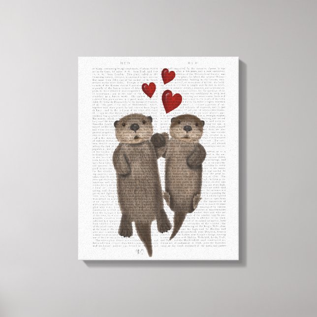 Toile Otters tenant les mains (Recto)