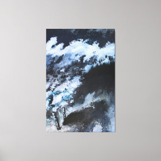Toile Où la tempête rencontre la forêt