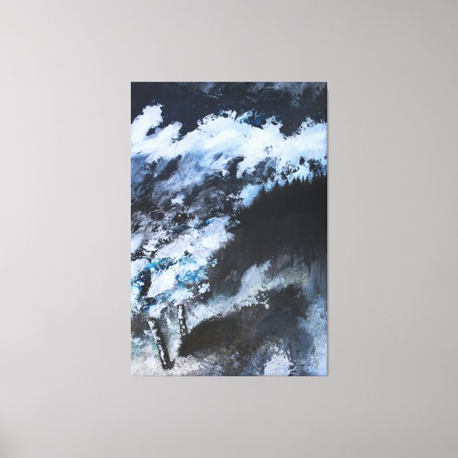 Toile Où la tempête rencontre la forêt (Recto)