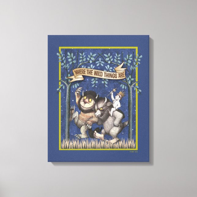 Toile Où les choses sauvages sont graphiques (Recto)