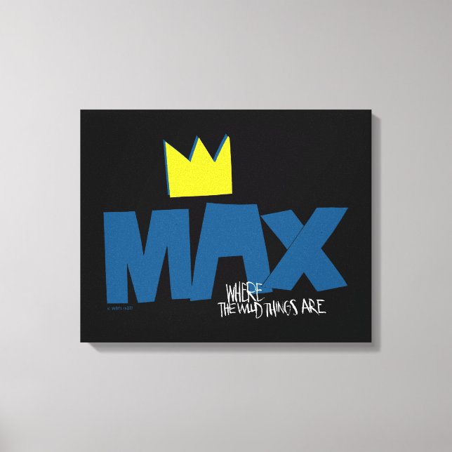 Toile Où sont les choses sauvages | Max et Couronne (Recto)