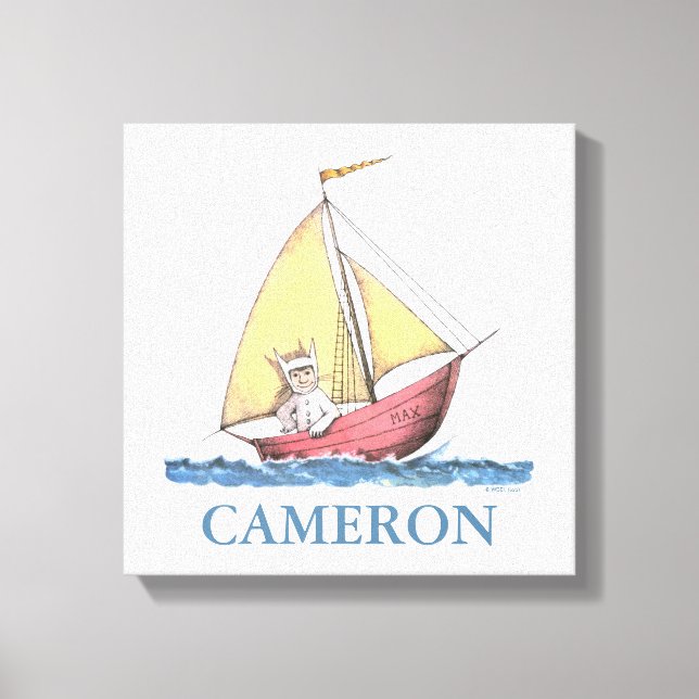 Toile Où sont les choses sauvages | Max Voile (Recto)