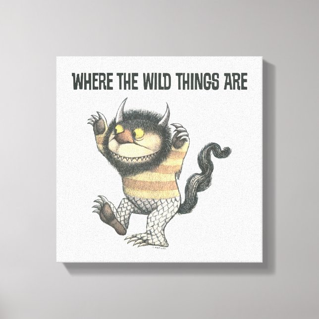 Toile Où sont les choses sauvages | Wild Thing (Recto)