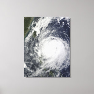 Toile Ouragan Lupit outre des Philippines