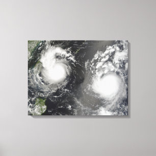 Toile Ouragan Saomai et tempête tropicale Bopha
