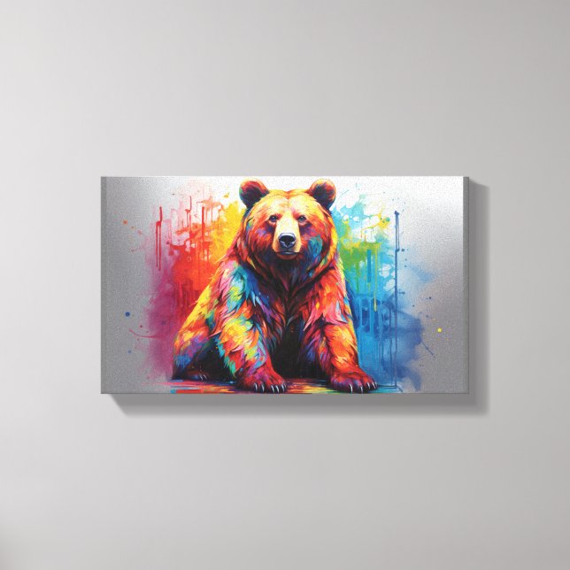 Toile Ours de peinture (Recto)