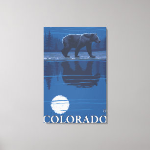 Toile Ours en clair de luneColorado
