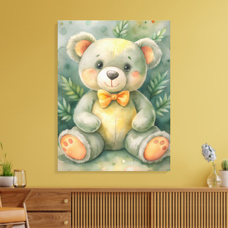 Toile Ours en peluche mignon