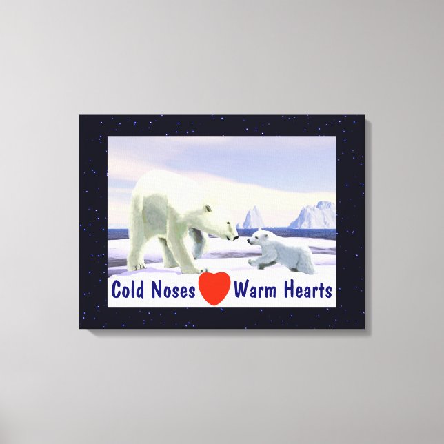 Toile Ours Polaire - Mama Nez Meilleur (Recto)