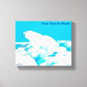 Toile Ours Polaire Sur Glace