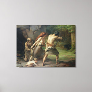 Toile Ours préhistoriques de chasse d'homme, 1832