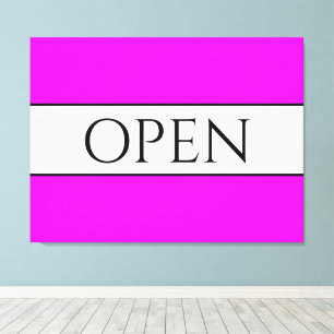 Toile OUVERT Sportif Amusant Lumineux Tropical Rose Blan