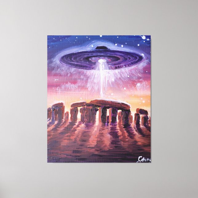 Toile OVNI Stonehenge (Recto)