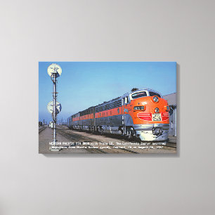 Toile Pacifique Ouest F7 California Zephyr 24" x 16" 