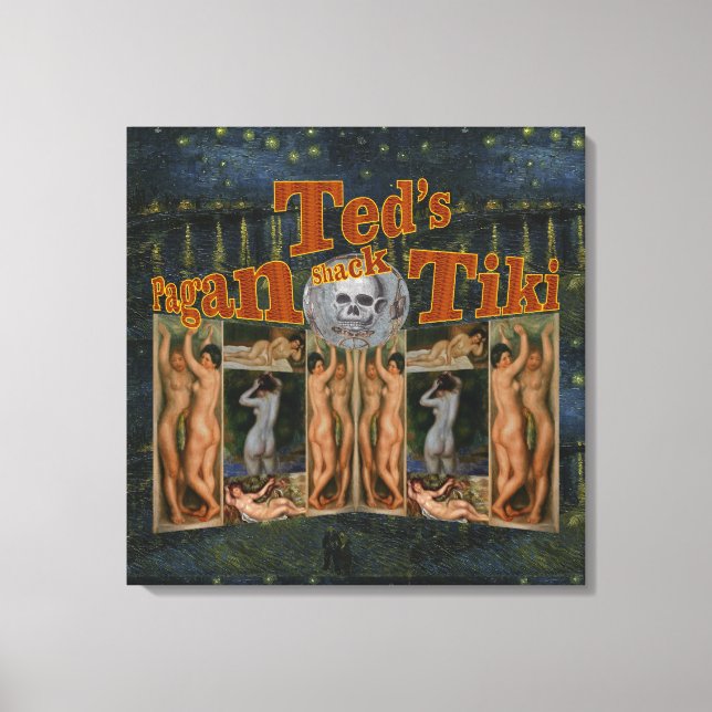 Toile Pagan Tiki Shack de Ted (Recto)